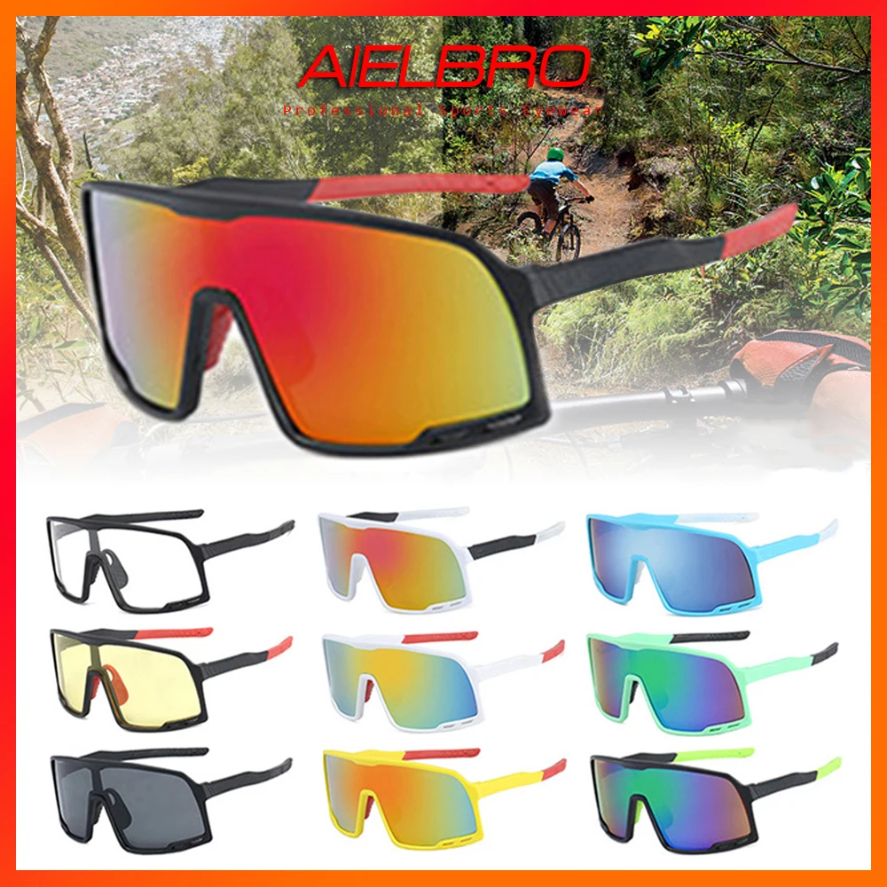 

UV400 Men Cycling Sunglasses Road Cycling Glasses Mtb Bicycle Bike Protection Eyewear Night Vision gafas ciclismo hombre