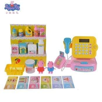 

Original Peppa pig toys George Pig Family Cartoon Puzzle toys dolls Action Figure Set Toy for Children's birthday gifts