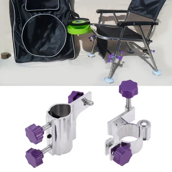 

Aluminium Alloy Fishing Rod Pole Stand Bracket Support Holder Adjustable Clamp Fishing Tackle Tool Fish Chair Stand