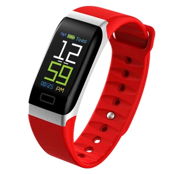 

Touch Screen Monitoring Unisex USB Smart Sports Heart Rate Blood Pressure Calorie Counter Pedometer Waterproof