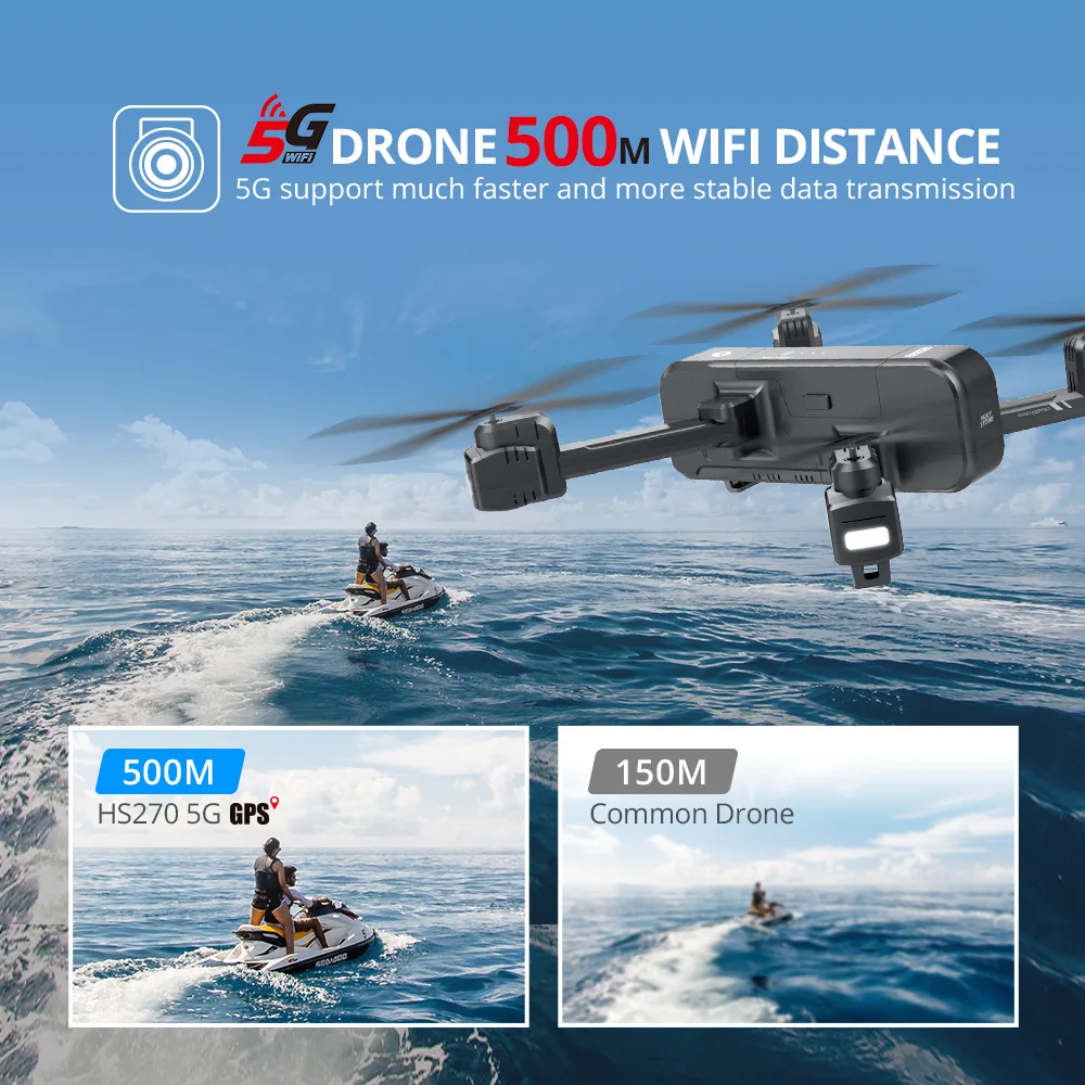 Радиоуправляемый квадрокоптер Holy Stone HS270 4K GPS камера 400 м Wi Fi FPV 120