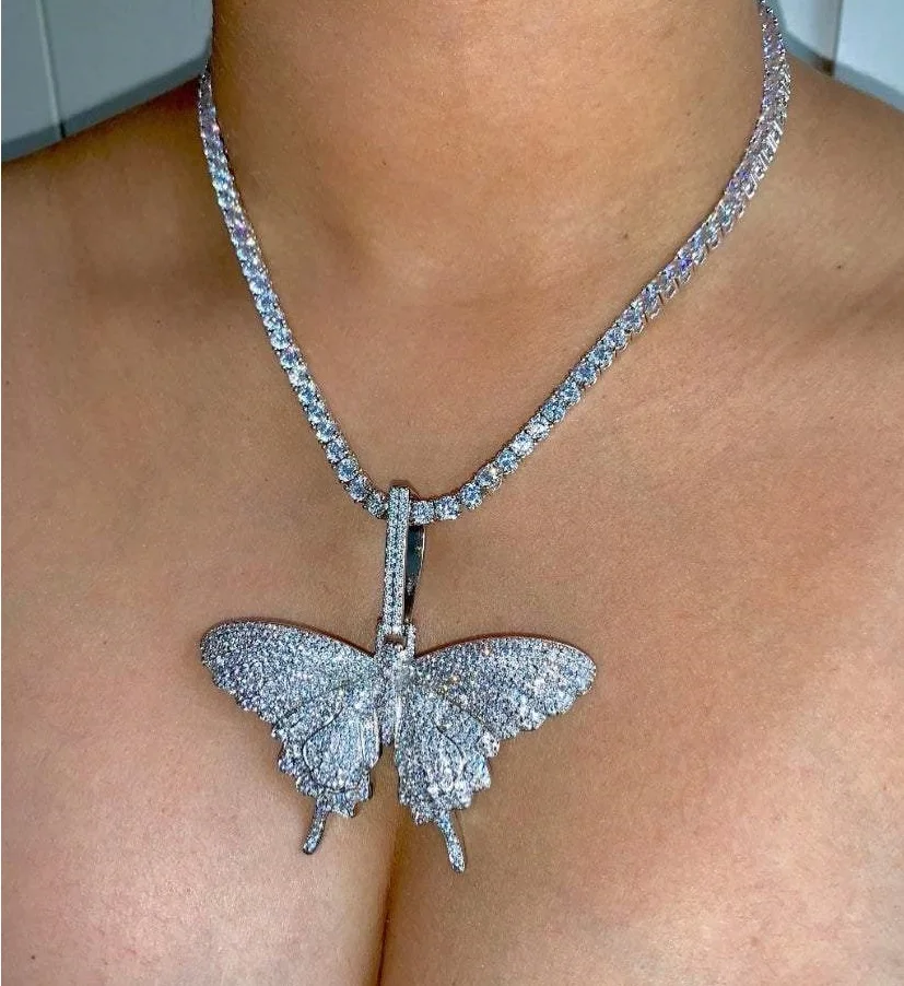 new Animal butterfly Pendant Necklace 