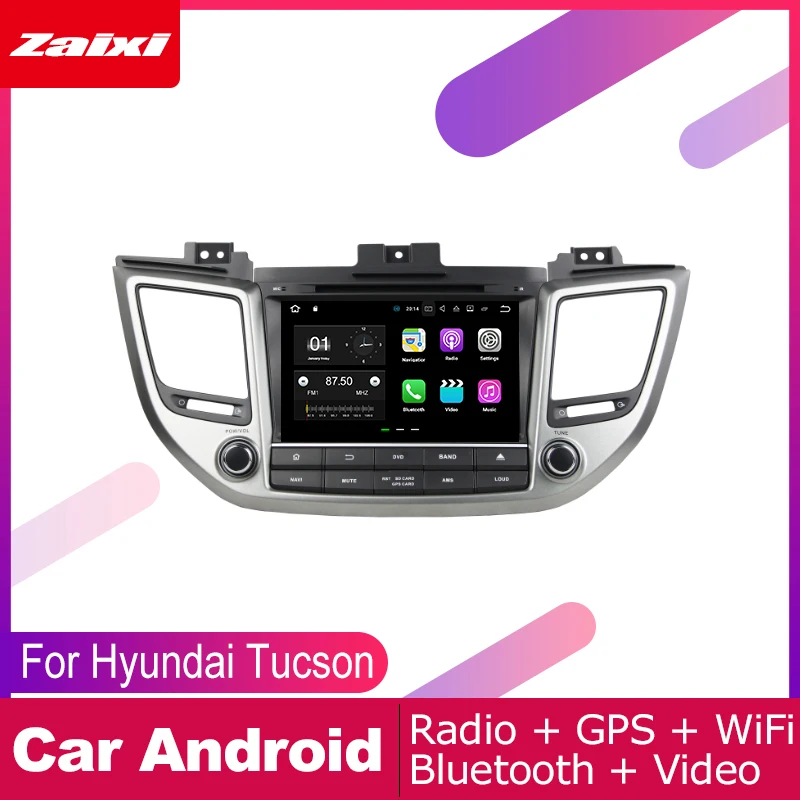 ZaiXi 2 DIN Автомобильный dvd-плеер gps-навигатор для hyundai Tucson~ LHD автомобильное мультимедиа андроид экран системы радио