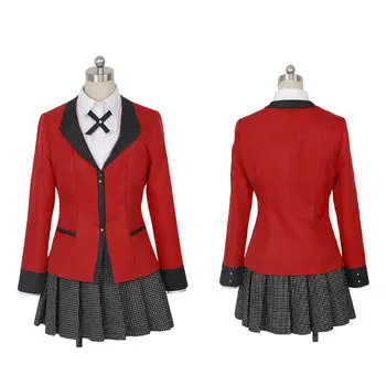 

Popular Anime Clothes Snake Dream Cosplay Costume Japanese Girls School Uniform Jacket + Shirt + Skirt + Tie + Tag+ stockings