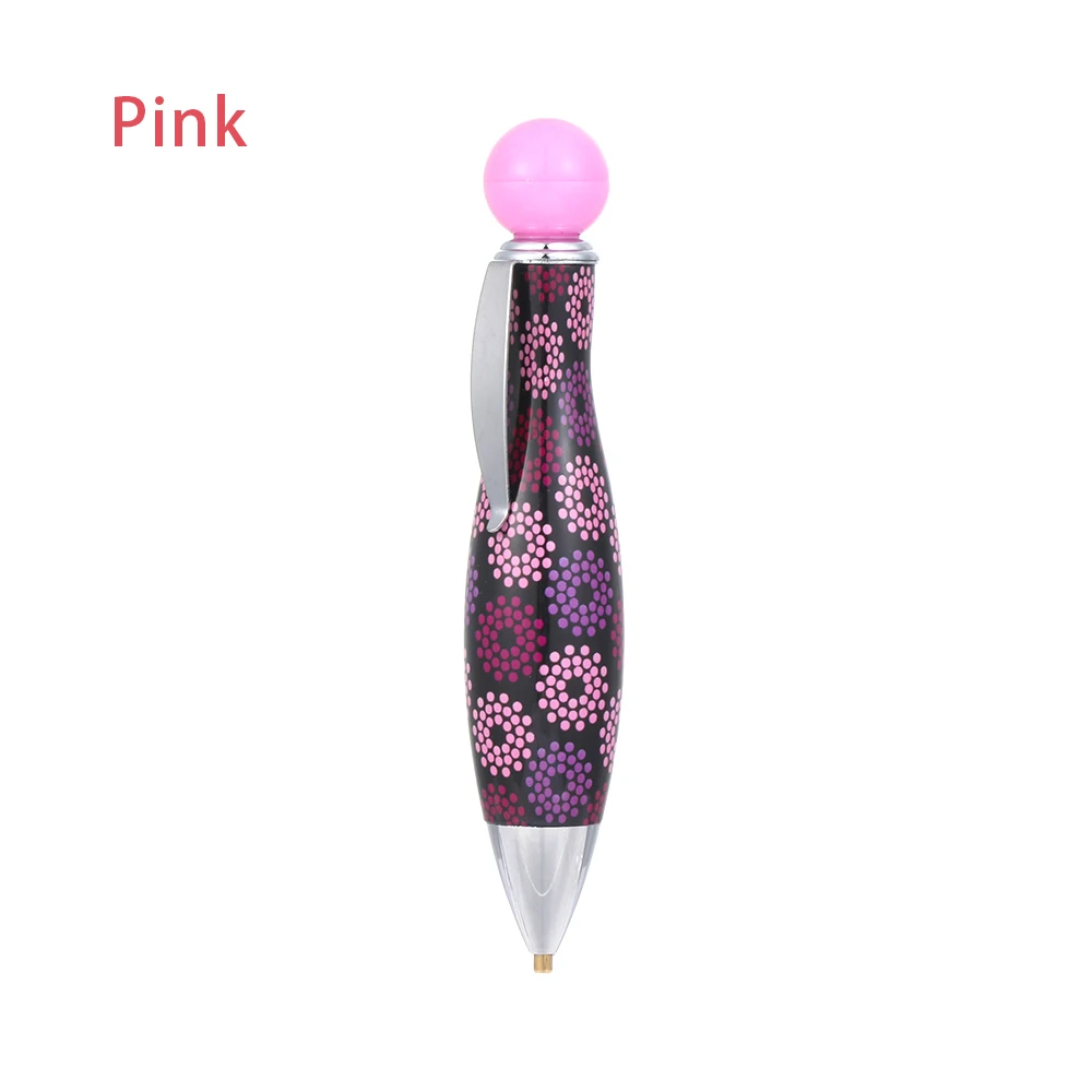 pink Новинка, 1 шт., рукоделие, форма боулинга, рукоделие, шитье, милая Алмазная ручка, вышивка, картина, вышивка крестиком, аксессуары - Цвет: pink