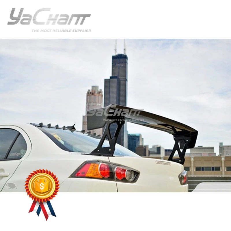 Стайлинг автомобиля углеродное волокно заднее крыло подходит для 2008 2017 Lancer Evolution