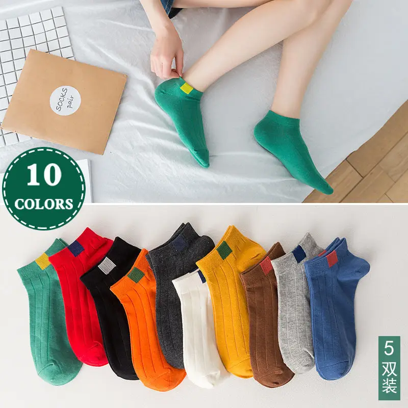

5 Pairs 2019 Cotton Men's Socks Men Fruit Banana Pineapple Novelty Male Ankle Happy Socks for Women Men Boat Socks Invisible