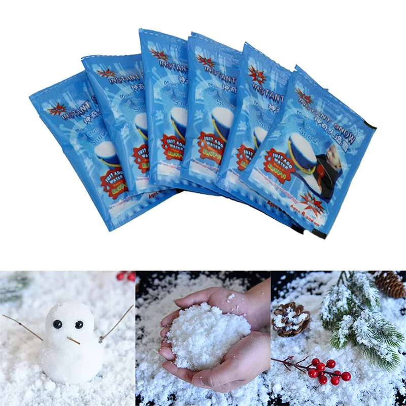 

Magic Snow Addition Slime Artificial Snowflake Snow Filler For Charms Slime Accessories Modeling Clay Snow Powder Christmas Gift
