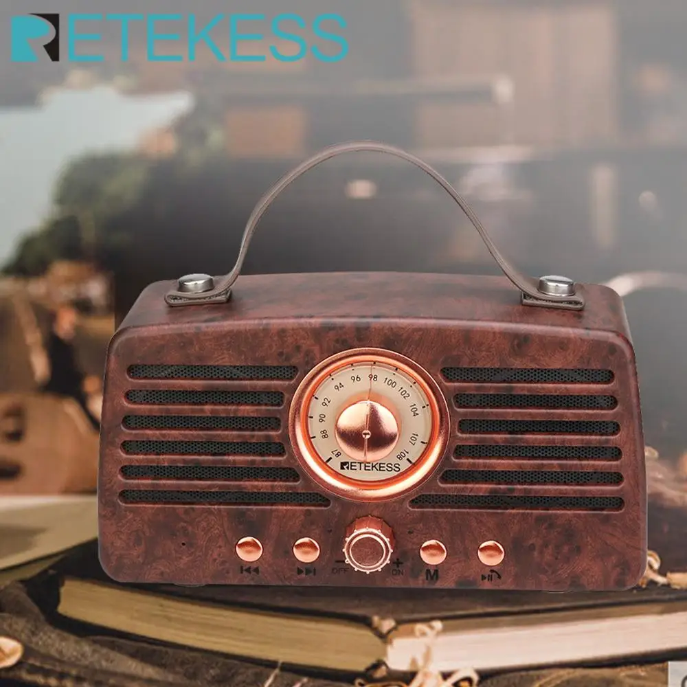 Retekess TR607 классический ретро fm радио приемник портативное украшение MP3 Радио