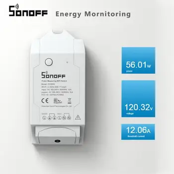 

Sonoff POW R2 Timer Smart DIY Wifi Remote Control Switch 16A Monitoring Consumption Compatible with Alexa Amazon Google Home