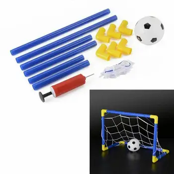 

Folding Mini Football Soccer Goal Post Net Set with Gift Outdoor Indoor Toys Plastic Kids Pump Sport Games Child Birthday O9V1