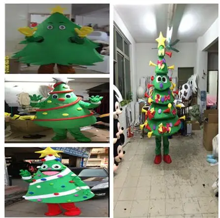 

Christmas tree Mascot Costume Cartoon Character Fancy Dress Suit Cartoon Mascot Chase costume