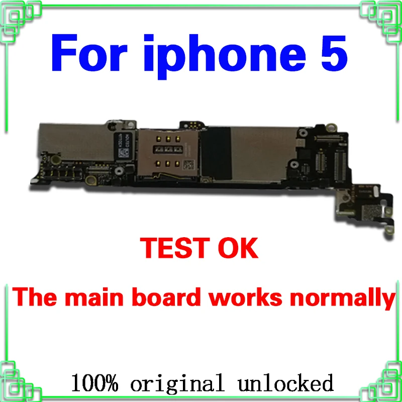 С полной разблокировкой для iphone 5 материнская плата, для iphone 5 5g логическая плата с системой IOS, 16 ГБ/32 ГБ/64 ГБ