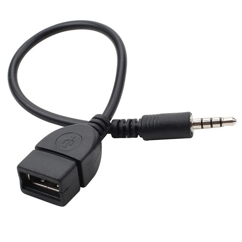 Аудио кабель для преобразования провода автомобиля AUX кабель Женский адаптер конвертера OTG кабель 3,5 мм мужской аудио AUX разъем для USB 2,0 типа