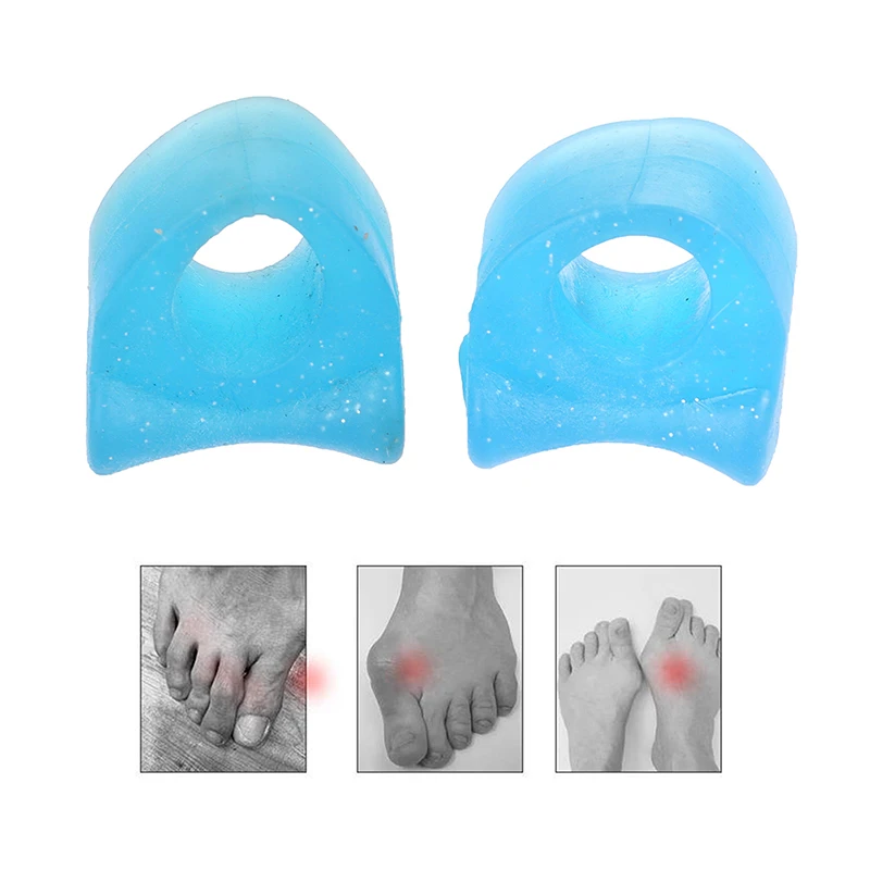 2Pcs Silicone Toe Separator Valgus Bunion Spacers Thumb Corrector Foot Care Tool