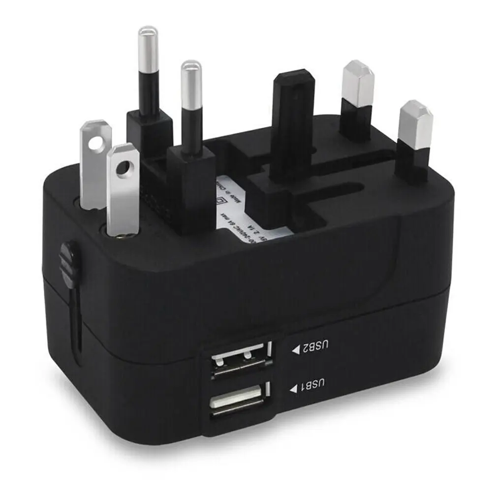 Global Pass Conversion Plug Universal Travel Conversion Plug Multi-Function Conversion Plug Travel Plug Converter - Цвет: Черный