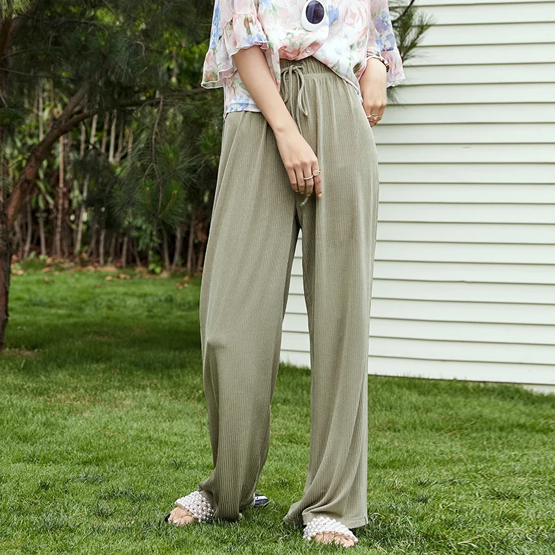 Брюки ARTKA женские с широкими штанинами модные драпированные повседневные Прямые