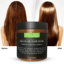 MELAO увлажняющий эластичный кондиционер питает восстанавливающая маска для волос натуральная Премиум увлажняющая формула аргановое масло маска для волос уход за волосами