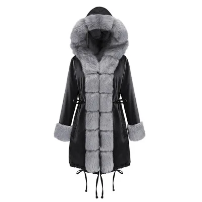 Women Coat F8 ASSEZSAC, осенне-зимнее Новое Женское пальто, камуфляжное, плюшевое, с меховым воротником, теплое пальто, куртка, толстая, модная женская куртка с капюшоном - Цвет: Women Coat F8