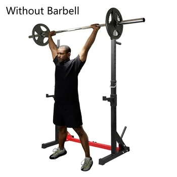 

Household Indoor Fitness Adjustable Multi-Function Barbell Rack Bracket Squat Bench Press Trainer Gym Strength Training Rack