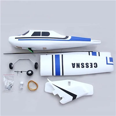 Cessna HJW 182 1200 мм размах крыльев EPS тренер для начинающих RC самолет PNP - Цвет: Синий