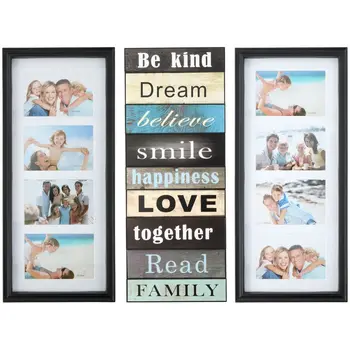 

Photo Frame wood 8 photos 65x51 cm