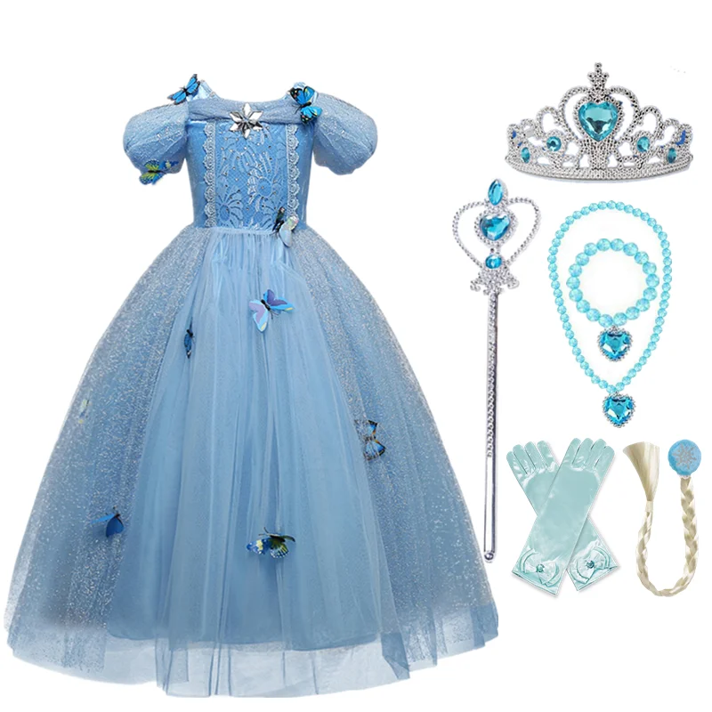 Girls Halloween Costume Cosplay Princess Dress For Kids Carnival Party Fancy Dress Up Children Disguise Clothes 4-10Years