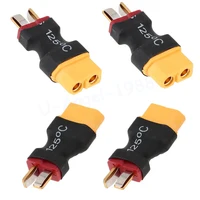 1pcs T Male Plug to XT60 Male / T Female Plug to XT60 Female Adapter For RC Helicopter Quadcopter LiPo Battery Plug Connector 2