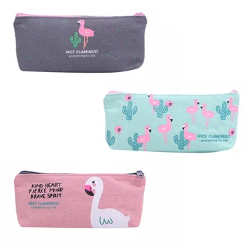 

3Pcs Flamingo Pen Bags Practical Simple Style Durable Pen Pouch Pencil Bag Stationery Pouch for Teenager Kids Students