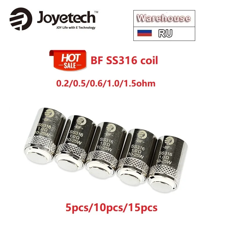 Катушка Joyetech EGO AIO BF SS316 5 шт. 15 оригинальная сменная катушка 0 Ом/0 6 Ом/Ом для CUBIS/