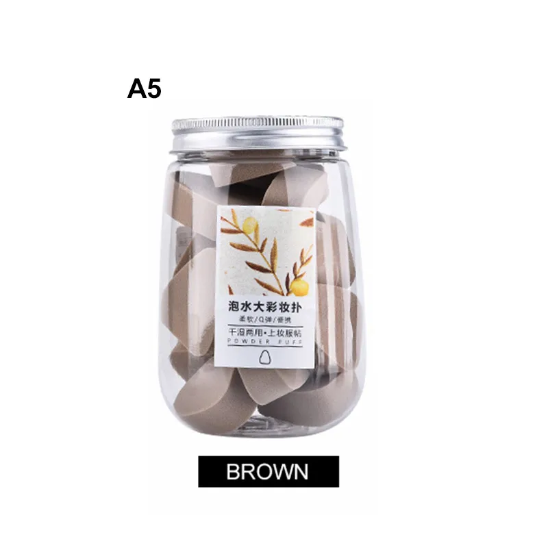 15pcs Diamond Powder Puff Soft Comfortable Dry And Wet Dual-use Makeup Puff Cosmetic Puff