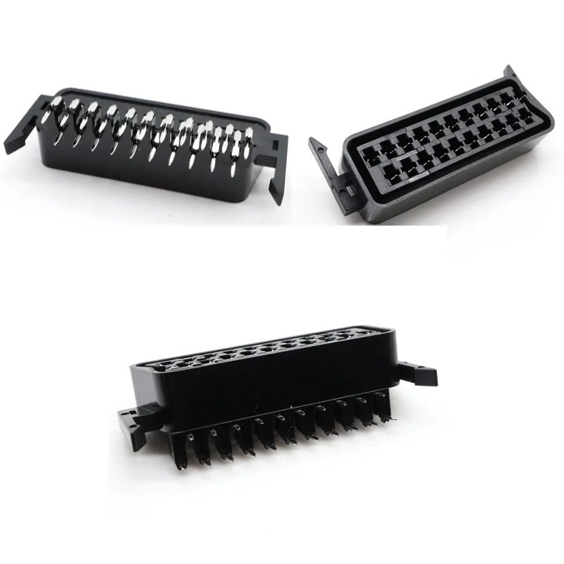 CS-104 21Pin SCART como Jack conector de conector enchufe de alta calidad doble dual fila montaje en pcb DIY