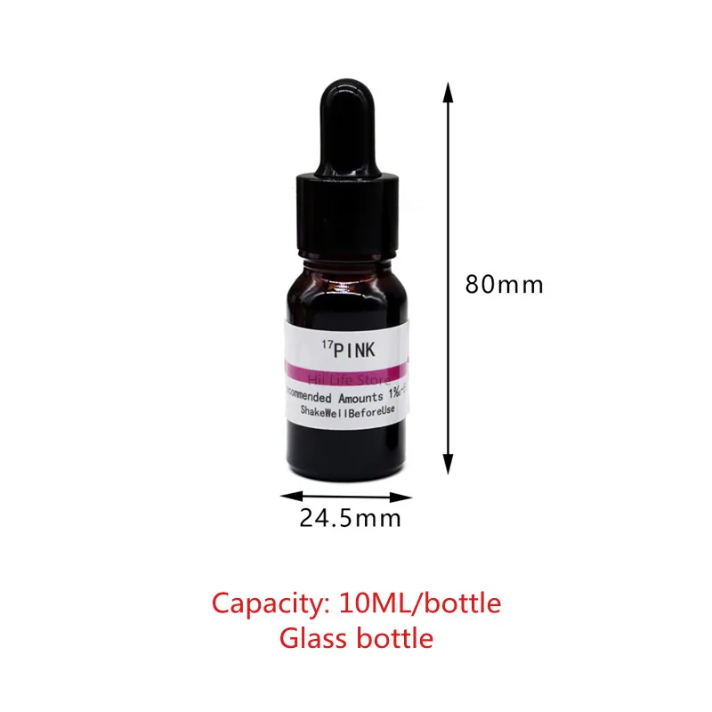 Corante Líquido Vela, Cera De Soja, Pigmento De Resina De Cera De Abelha, Corante De Alta Concentração, Coloração De Sabão DIY, 10ml