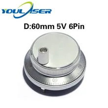 ЧПУ маховик генератора 5V 6pin импульса 100 ручной генератор импульсов с ЧПУ 60 мм вращающийся регулятор