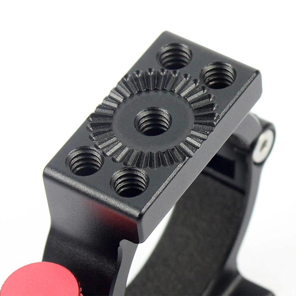 4-Ring Extension Fixed Microphone Mount Aluminum Alloy Durable Black Video Light Accessory For Zhiyun Smooth 4 Handle Gimbal