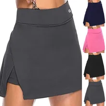 Aliexpress - Women Summer Irregular Split High Waist Elastic Skirt Running Tennis Golf Gym Breathable Comfortable New Clothes
