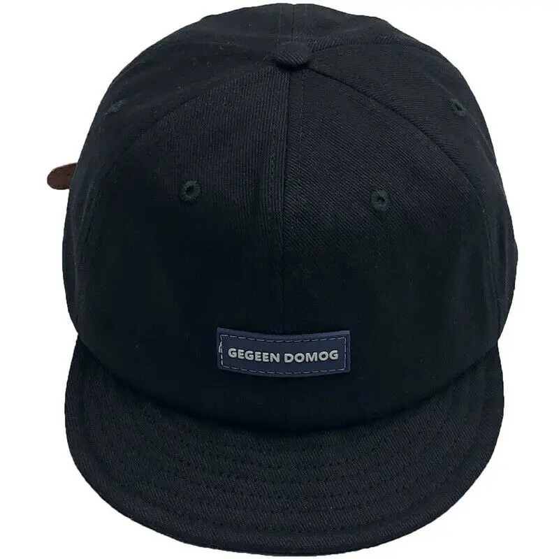 

Retro Short Snapback Cricket Cap Mens Newsboy Cap Brand Rubber Logo Amekaji Baseball Caps Adjustable Size