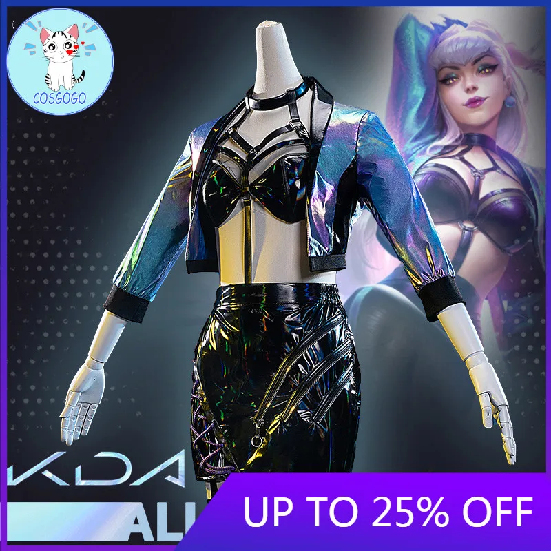 

Game LOL K/DA KDA Evelynn All Out Idol SJ Team Suit Cosplay Costume Halloween Party Outfit For Girls Women New 2020