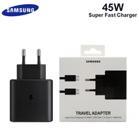 Cargador rápido Original de 45W, Cable adaptador tipo C para Samsung GALAXY Note 20 2110 + S10 S10E S20Plus S20 Ultra A90 A80