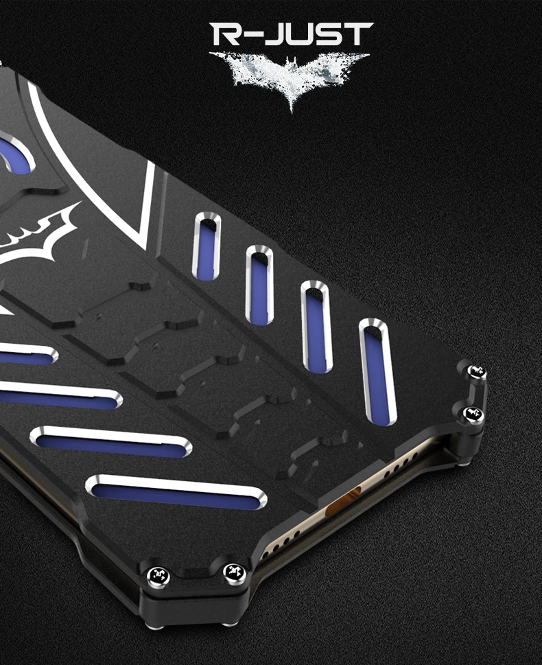 Роскошный Алюминиевый металлический чехол с винтом Бэтмена для xiaomi 6X8 Explore ore 9 SE A2 A3 Lite Play MAX 3 чехол металлический бампер Fundas Coque Capa