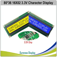 3,3 V 162 16X2 1602 персонаж ЖК-дисплей модуль Экран дисплея LCM голубой отрицательный ЖК-дисплей с белый светодиодный Подсветка