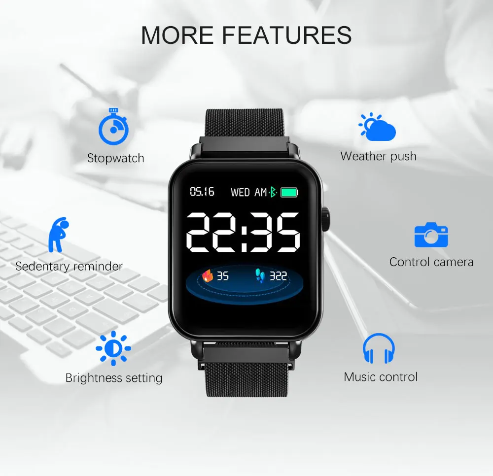 Robotsky новейший смарт-браслет IP67 Водонепроницаемый Bluetooth Smartwatch сердечный ритм кровяное давление кислород фитнес-трекер Браслет Y6 Pro