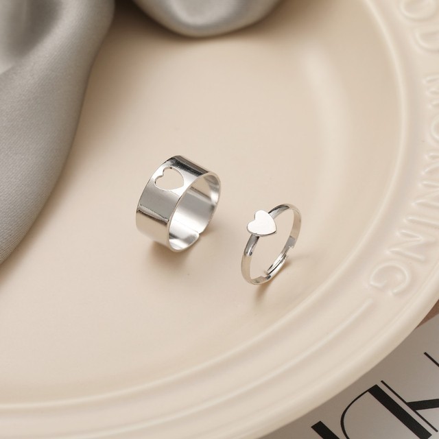 Lover Star Moon Aircraft Cherry Dinosaur Mushroom Butterfly Rings for Women Men Couple Open Ring Set 2021 Jewelry