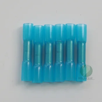 

Heat Shrink Butt Connectors Electrical Wire Splice Terminals Waterproof Electrical Car Audio Connectors 16-14 AWG Blue