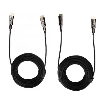 

4k 18Gbps HDMI Optical Fiber Line Cable with Separate Zinc Alloy Connectors for TV Projector