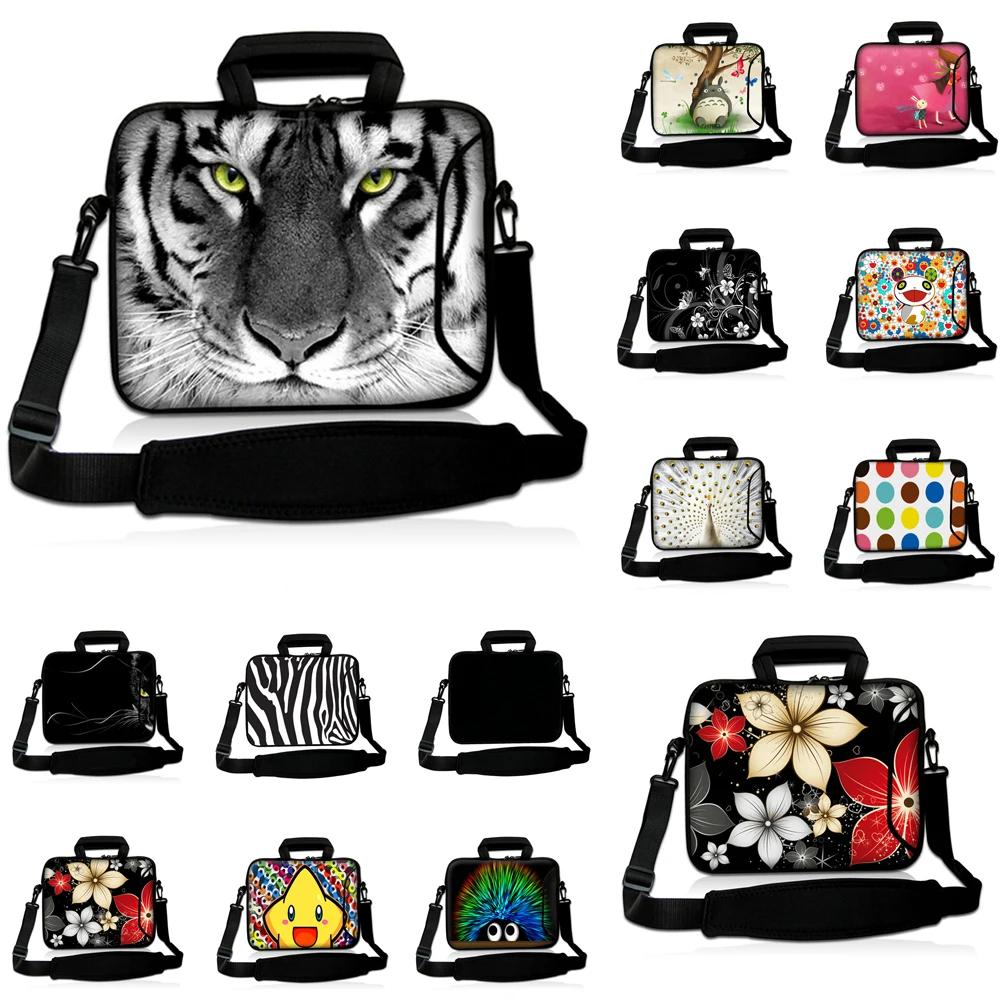 Сумка для ноутбука из неопрена 10 12 13 14 15 11,6 13,3 12,3 14 15,4 15,6 17 17,3 дюймов плечевой ремень для ноутбука сумка для переноски Чехол