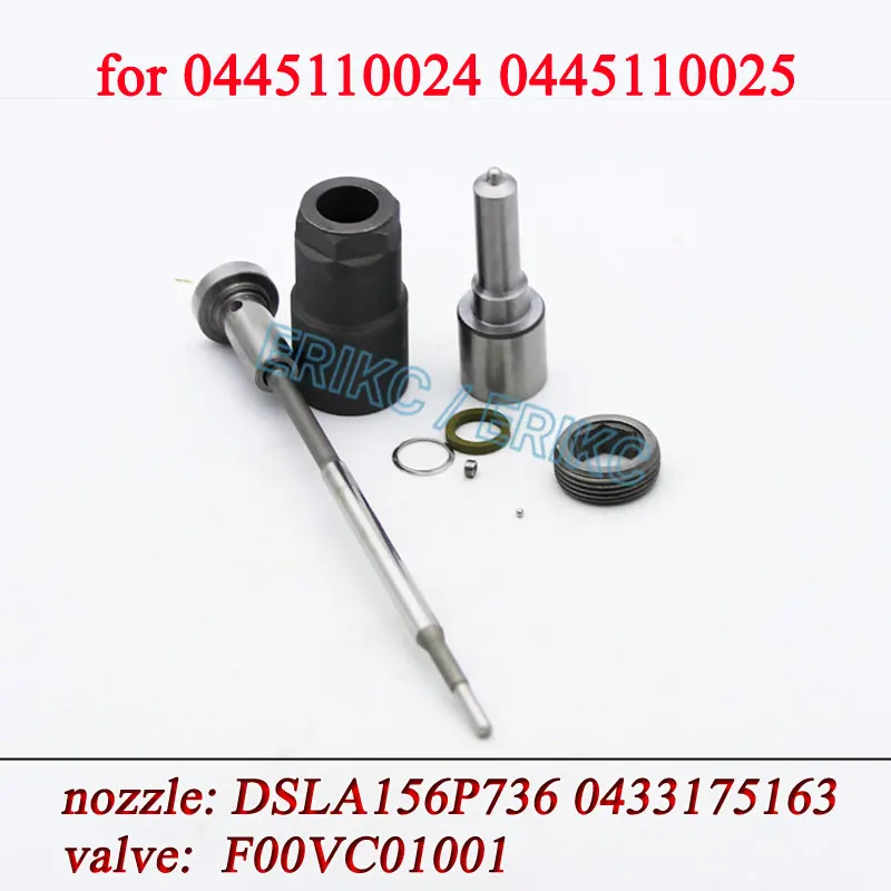 

0445110024 0445110025 Fuel Injector Overhaul Repair Kit Nozzle DSLA156P736 0433175163 Valve F00VC01001 for MB 6110700487 Sprayer