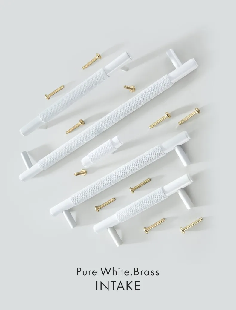 dooroom latão móveis alças branco puro listra armário armário armário gaveta barra de vinho puxa botões