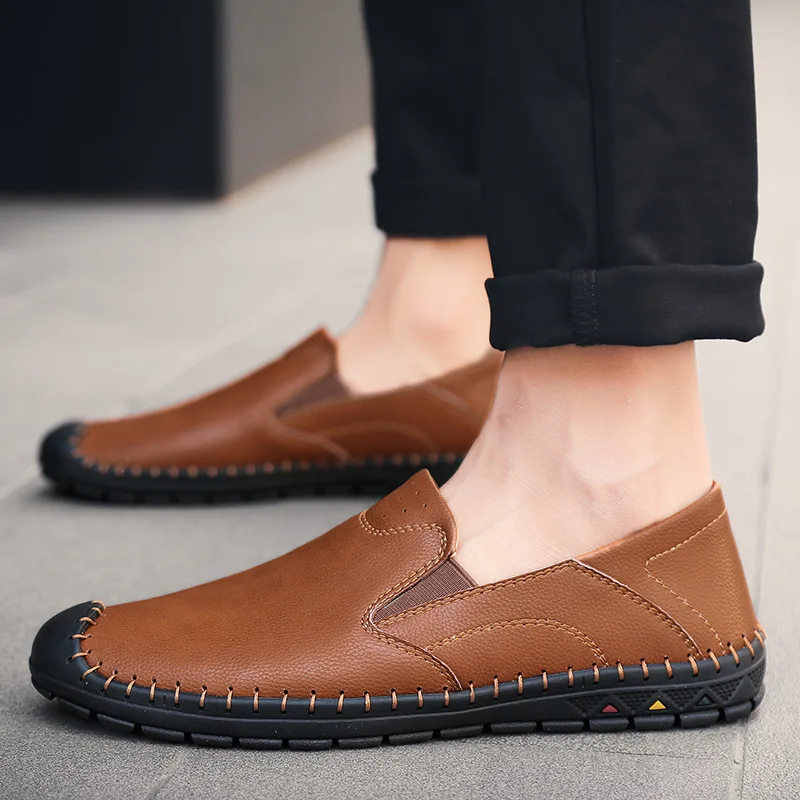 

Large Size 45 46 Moccasins Men Casual Leather Shoes Loafers Slip-on Zapatos De Hombre Shoes