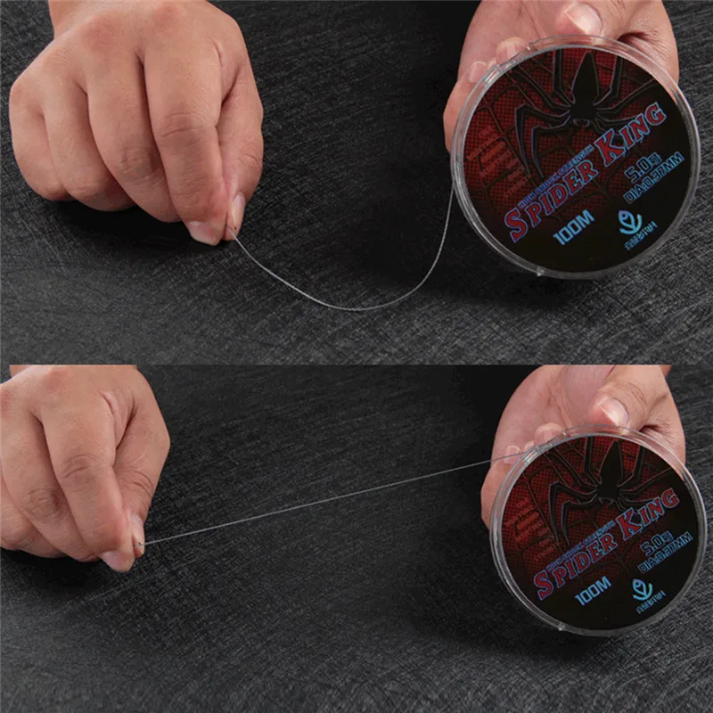 100M PE Material Multifilament Carp Fishing Cord Wear-Resistant Carp Fishing Wire Saltwater Fishing Lines